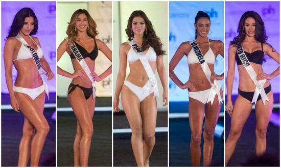 Cinco latinas destacan como favoritas en el Miss Universo