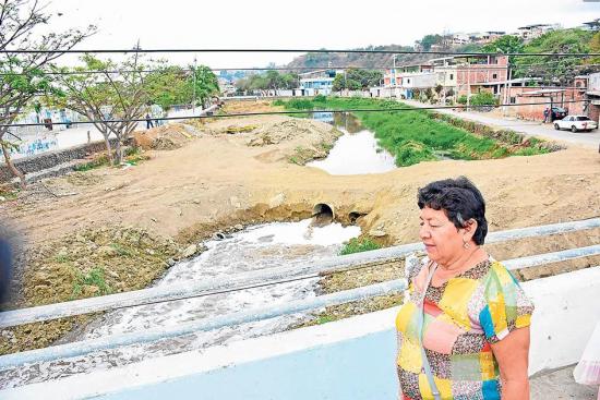 Contaminación en el río Manta