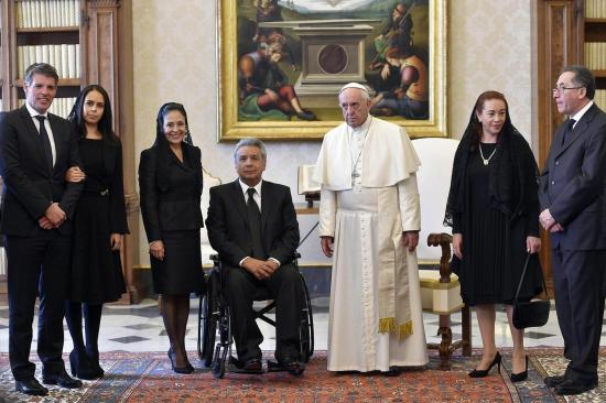 El papa y Lenin Moreno hablaron del Amazonas en su primer encuentro en el Vaticano