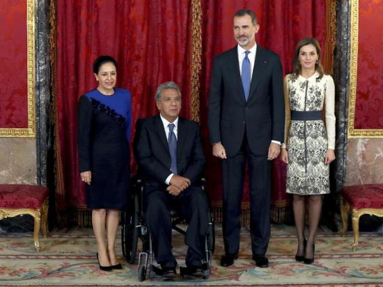 El presidente Moreno y el rey Felipe VI dialogan sobre cooperación bilateral