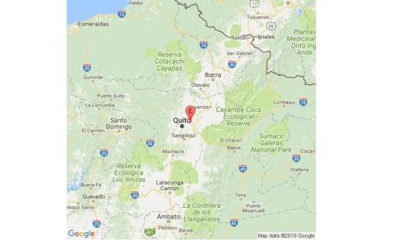 Dos sismos se sintieron en Ecuador en el primer día del 2018