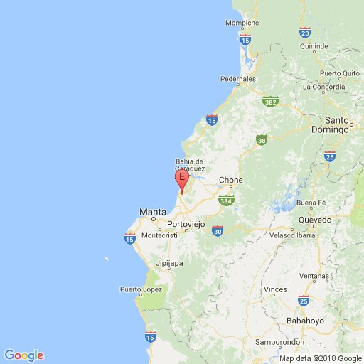 Sismo de 4.6 grados de magnitud se registró este sábado en Rocafuerte, Manabí