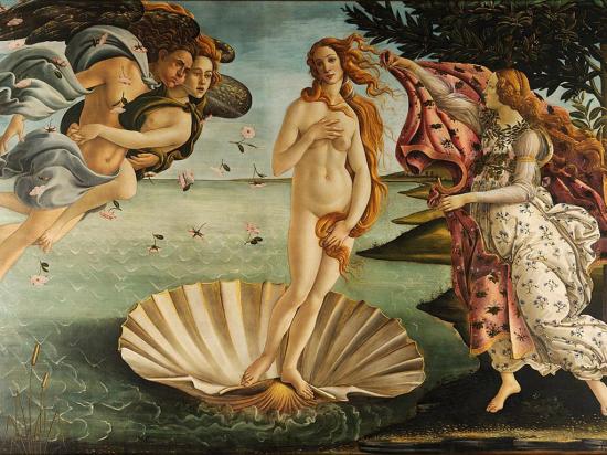 Emily Ratajkowski se destapó para emular  ‘El nacimiento de Venus’