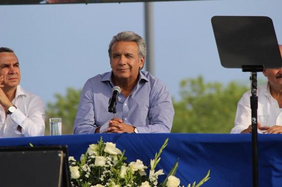 El presidente Lenín Moreno entregó el parque Las Vegas a Portoviejo