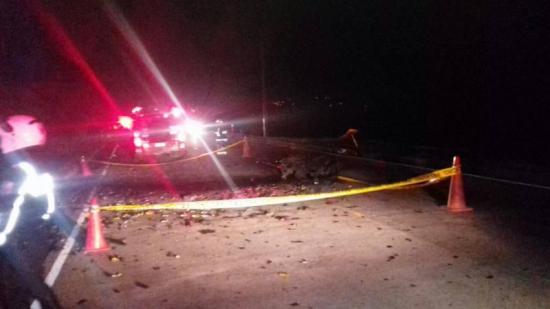 Un muerto tras la explosión de un carro en Colta, provincia de Chimborazo