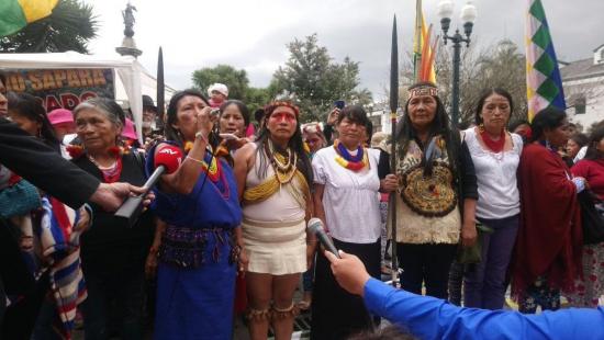 Indígenas de Ecuador entregarán a Presidente 'mandato' para proteger Amazonía