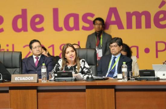 Ecuador en Cumbre de las Américas: Con Correa 'campeaba la corrupción'