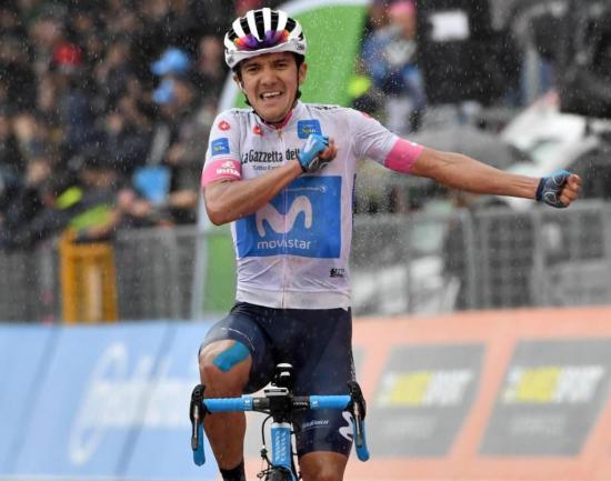 Ecuatoriano Carapaz quedó segundo en una nueva etapa del Giro de Italia