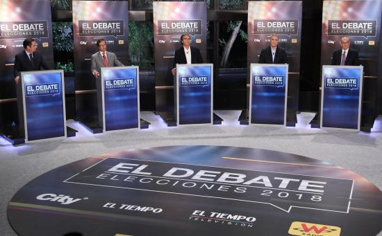 Candidatos a la presidencia de Colombia debatieron antes de las elecciones
