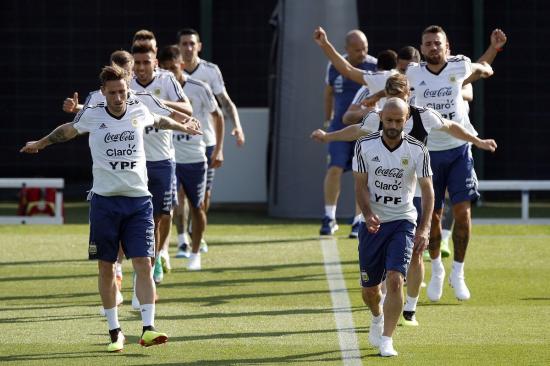 Argentina empezó sus entrenamiento en Barcelona, España
