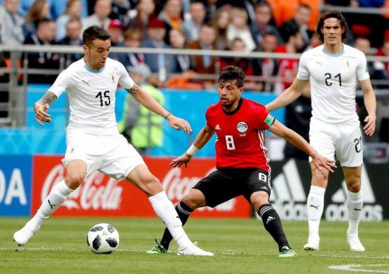 Giménez da la victoria a Uruguay ante Egipto