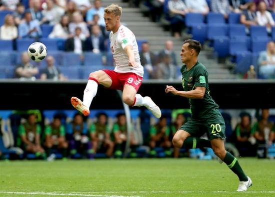 Dinamarca y Australia empatan 1x1 y todo se definiría para la última jornada