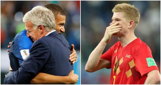 Las dos caras de la moneda: Bélgica llora, mientras que Francia celebra su tercera final