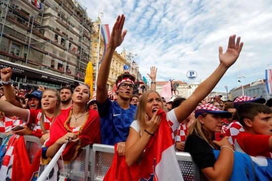 Croacia sigue festejando pese a la derrota en la final del Mundial