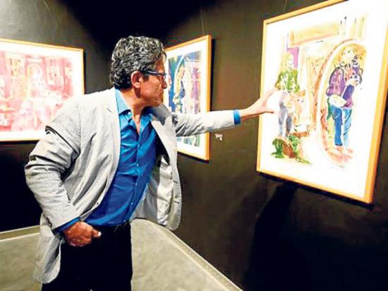 Miguel Betancourt  recrea famoso cuadro con tintes andinos