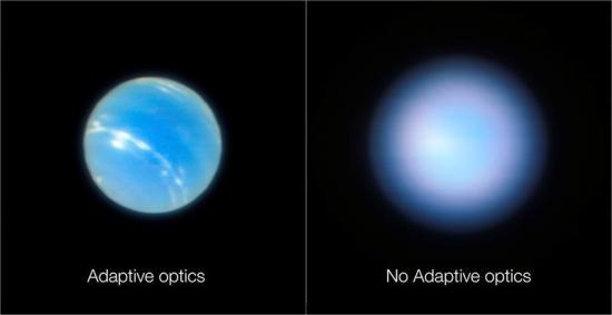 Un nuevo sistema óptico logra captar imágenes muy precisas de Neptuno