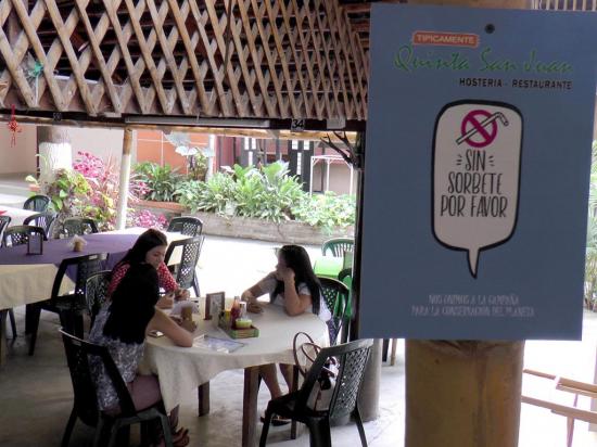 Restaurantes de Portoviejo dejan de usar sorbetes