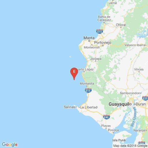 Instituto Geofísico reportó un sismo en Puerto López esta mañana