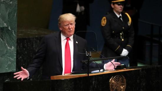 Trump genera risas en su discurso en la ONU