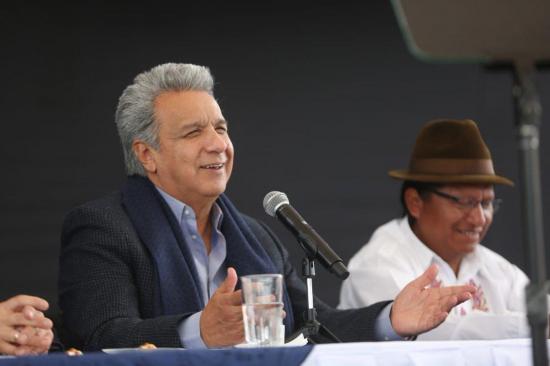 Lenín Moreno pide a los asambleístas que luchen contra la corrupción