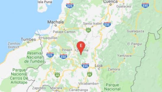 Un sismo de magnitud 4 ocurrió en la provincia de El Oro