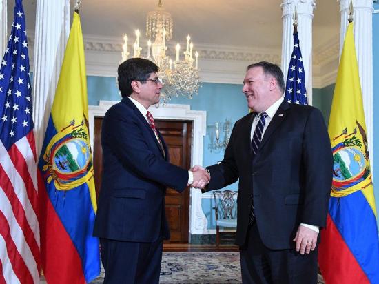 EE.UU. destaca el ‘apoyo’ de Ecuador