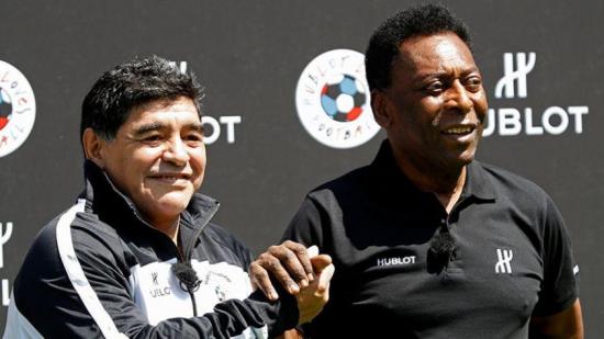 Pelé considera a Maradona mejor que Messi y cuestiona la actuación de Neymar