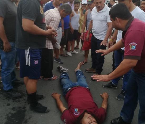 Choque entre motos deja una persona herida en Paján