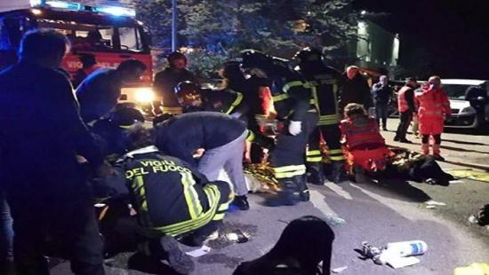 Seis muertos y más de 100 heridos tras estampida en un concierto en Italia