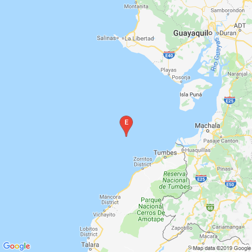 Sismo de magnitud 4,5 sacude zona marina de Ecuador fronteriza con Perú