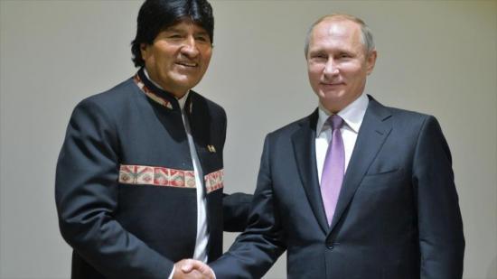 Putin invita a Evo Morales a una visita oficial a Rusia en julio