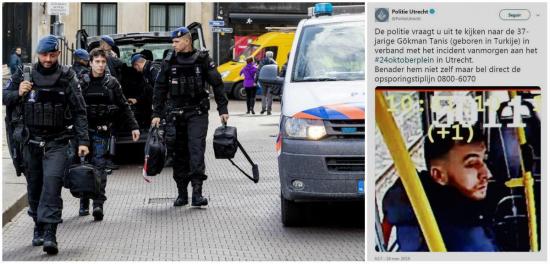 Tiroteo en Holanda registra al menos tres muertos y nueve heridos