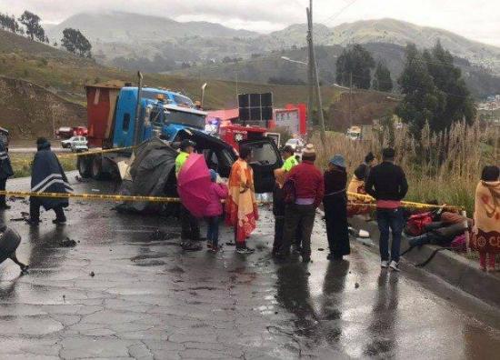 Cuatro de los fallecidos en accidente de tránsito en Chimborazo eran escaladores
