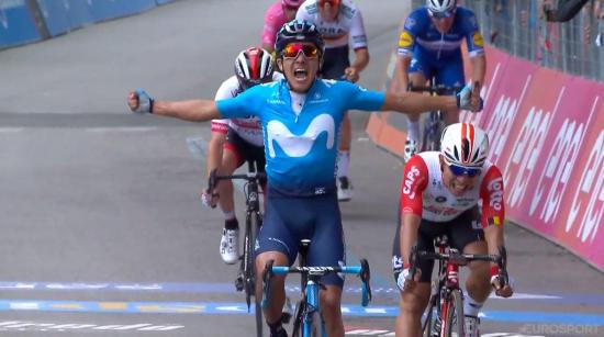 El ecuatoriano Richard Carapaz gana la cuarta etapa del Giro de Italia