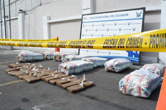 Ecuador incauta 120 kilos de cocaína que tenían como destino a Chile