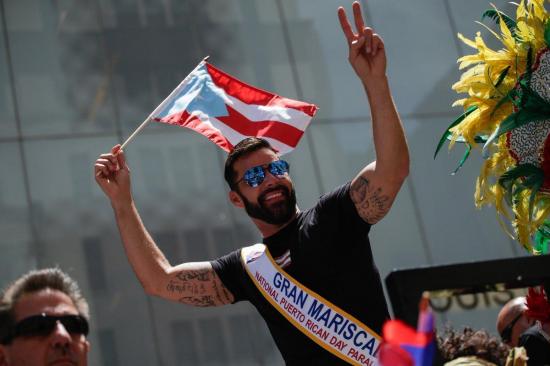 Ricky Martin causa furor como mariscal del Desfile Nacional Puertorriqueño