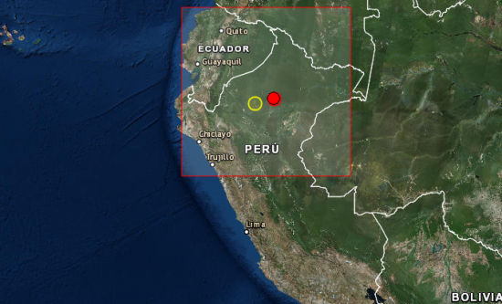 Sismo de magnitud 5,2 se registró en la selva de Perú sin reporte de daños