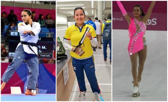 Claudia Cárdenas, Marina Pérez y Eduarda Fuentes ganan las primeras medallas para Ecuador en los Panamericanos
