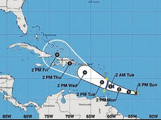 La tormenta Dorian llega a Puerto Rico y República Dominicana