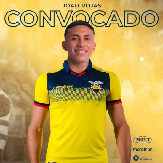 Joao Rojas es llamado a la Selección de Ecuador en reemplazo de Fidel Martínez