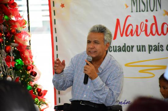 El presidente Lenín Moreno felicita a Delfín por el título