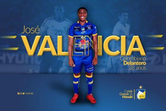 José 'El Trencito' Valencia es el nuevo refuerzo de Delfín SC