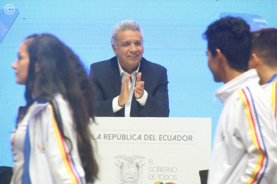 Lenín Moreno le presentó su proyecto 'Juego limpio 2030' al presidente de la FIFA