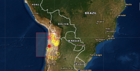 Sismo de magnitud 5 se siente en el sur y el centro de Chile sin causar daños