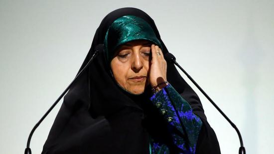 Contagiada de coronavirus la vicepresidenta iraní Masumeh Ebtekar
