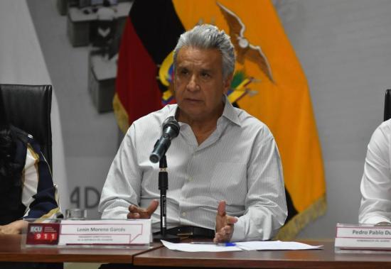 El presidente Lenín Moreno extiende la suspensión de la jornada laboral hasta el 12 de abril