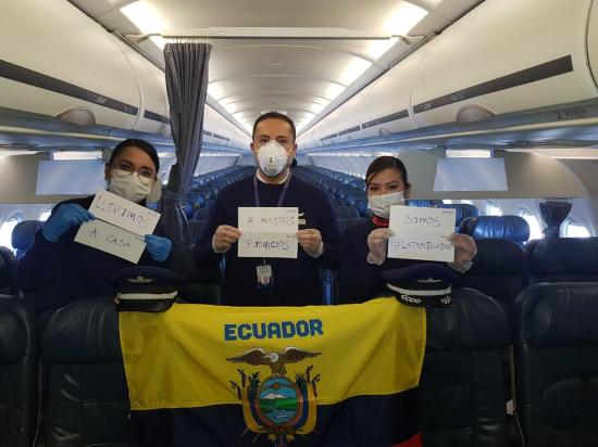 Grupo LATAM Ecuador transportó 4.7 toneladas de equipos e insumos médicos