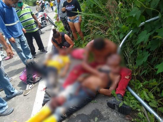 Accidente de tránsito en la parroquia San Plácido deja varios heridos