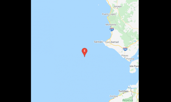 Un 'temblor marino' de 4,6 grados sacude un sector de la costa de Ecuador