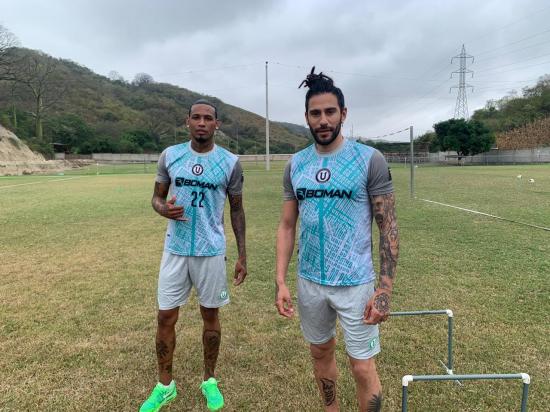 Vinicio Angulo y Jonathan Ferrari se unieron a los entrenamientos de Liga de Portoviejo